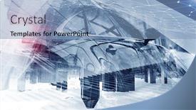  Presentation with life - PPT theme featuring rythm-of-modern-life background and a light blue colored foreground