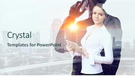  Presentation with modern - Beautiful PPT theme featuring rythm of modern tendencies mixed backdrop and a sky blue colored foreground