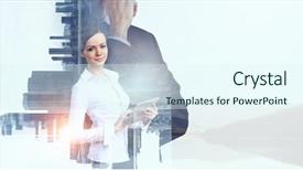  Presentation with modern - Theme consisting of rythm of modern tendencies mixed background and a sky blue colored foreground