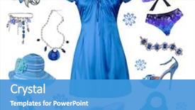  Presentation with women e commerce clothes - Theme consisting of atlas s - collection of women's summer clothes background and a teal colored foreground