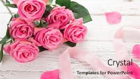  Presentation with bud - Presentation theme featuring bud s - flowers composition for valentine's mother's background and a lemonade colored foreground