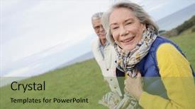  Presentation with health woman running female runner - Amazing PPT layouts having 70 s - healthy senior woman holding husband's backdrop and a seafoam green colored foreground