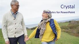  Presentation with health woman running female runner - Theme featuring 70 s - healthy senior woman holding husband's background and a sky blue colored foreground