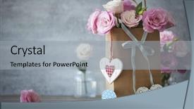  Presentation with loving hearts love heart candy - Cool new presentation theme with bud s - love's still life background backdrop and a light gray colored foreground