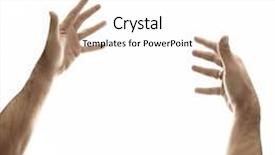  Presentation with man heart attact hand hold - Presentation theme having proble s - man's hand gesture background and a white colored foreground