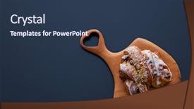  Presentation with martin luther king j - PPT theme with french s - polish traditional saint martin's croissants background and a ocean colored foreground