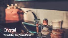  Presentation with bathroom - Amazing slide deck having s accessories in a lux backdrop and a dark gray colored foreground