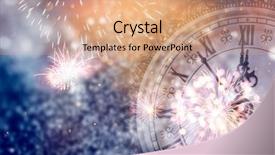  Presentation with old vs new - Cool new slides with s at midnight - old clock backdrop and a coral colored foreground