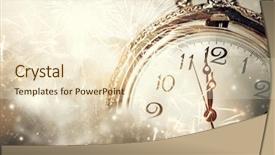  Presentation with old way new way - Audience pleasing slide set consisting of s at midnight - old clock backdrop and a lemonade colored foreground