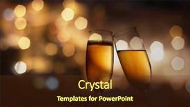  Presentation with chinese new years - Audience pleasing theme consisting of s at midnight with champagne backdrop and a tawny brown colored foreground