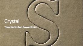  Presentation with reuse craft die cut eco - Slide deck enhanced with s b - die cut alphabet s background and a  colored foreground