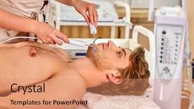  Presentation with beauty salon men - Cool new slide set with s beauty treatments electric stimulation backdrop and a coral colored foreground