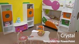  Presentation with child nurse newborn - Presentation theme with s boy - child room playroom background and a violet colored foreground