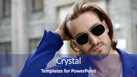  Presentation with mens fashion black - Presentation design having s boy - handsome young man in sunglasses background and a navy blue colored foreground