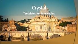  Presentation with peter - Theme featuring s cathedral in rome italy background and a teal colored foreground