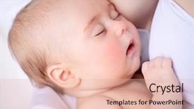  Presentation with mom baby - PPT theme with s curity - close-up portrait of a sweet background and a lemonade colored foreground