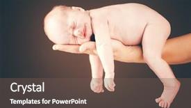  Presentation with neonatal premature newborn baby girl - PPT theme having s curity - lovely newborn baby lying background and a  colored foreground