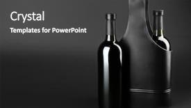  Presentation with valentine - Slide deck featuring s day concept two wine background and a dark gray colored foreground