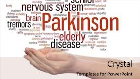  Presentation with genetic disease - Presentation enhanced with s disease healthcare nervous system background and a coral colored foreground