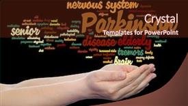  Presentation with genetic disease - PPT theme featuring s disease healthcare nervous system background and a tawny brown colored foreground