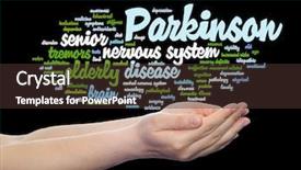  Presentation with genetic disease - Cool new PPT theme with s disease healthcare nervous system backdrop and a tawny brown colored foreground