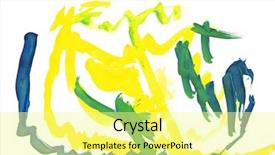  Presentation with water color - Cool new presentation theme with s drawing water color paint backdrop and a blonde colored foreground