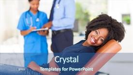  Presentation with children doctor african - Colorful slides enhanced with s examining bed and waiting backdrop and a ocean colored foreground