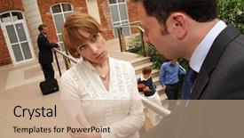  Presentation with body building - Theme featuring s expression and body language background and a coral colored foreground