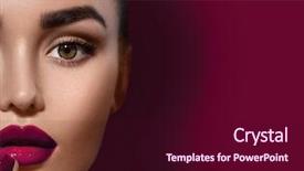  Presentation with perfect - Beautiful slide deck featuring s face isolated on dark backdrop and a wine colored foreground