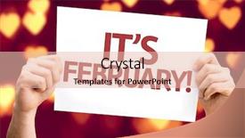  Presentation with february - Slides with s february card with heart background and a lemonade colored foreground