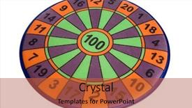  Presentation with game - Audience pleasing presentation theme consisting of s game hit the mark backdrop and a red colored foreground