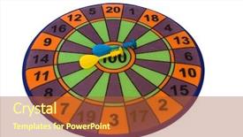  Presentation with game - Presentation theme enhanced with s game hit the mark background and a red colored foreground