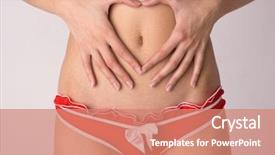  Presentation with heart disease and heartbeat symbol - Colorful slides enhanced with s hands forming a heart backdrop and a coral colored foreground