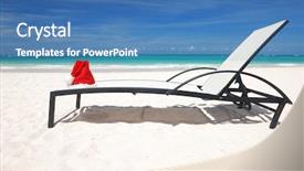  Presentation with santa - PPT theme consisting of s hat and chaise lounge background and a  colored foreground