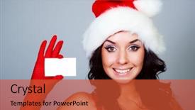  Presentation with business card - Audience pleasing slides consisting of s hat holding a business backdrop and a  colored foreground