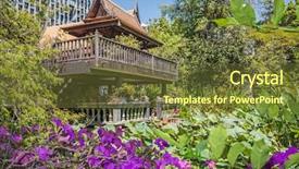  Presentation with bangkok - Audience pleasing PPT layouts consisting of s house at bangkok thailand backdrop and a tawny brown colored foreground