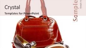  Presentation with leather bag - Presentation with s leather bag and shoes background and a  colored foreground
