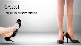  Presentation with digital anthropology - PPT layouts with s legs feet and shoe background and a white colored foreground