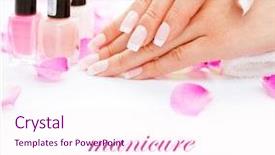  Presentation with nails manicure - Cool new PPT theme with s nails with beautiful french backdrop and a pink colored foreground