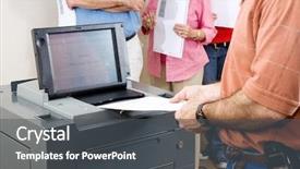  Presentation with voting - Presentation theme featuring s new optical scan voting background and a dark gray colored foreground