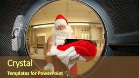  Presentation with laundromat - Colorful slide deck enhanced with shot with a fish eye backdrop and a  colored foreground