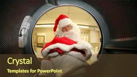  Presentation with laundromat - Amazing slide deck having shot with a fish eye backdrop and a  colored foreground