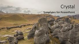  Presentation with area - PPT theme enhanced with s pass limestone rock formation background and a light gray colored foreground