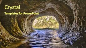 Presentation with cave art - PPT theme having s pass new zealand hdr background and a tawny brown colored foreground
