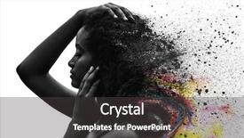  Presentation with ink splatter - Slide deck consisting of s photograph combined with splatter background and a dark gray colored foreground