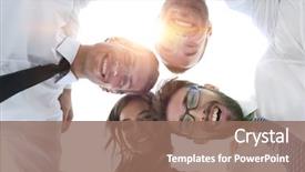  Presentation with business plan - Audience pleasing slides consisting of s plan - successful business people with arms backdrop and a  colored foreground