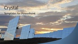  Presentation with sun energy - Colorful slides enhanced with s rays to provide alternative backdrop and a soft green colored foreground