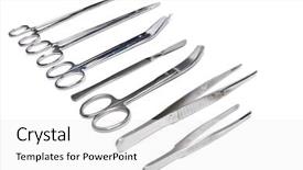  Presentation with surgical instruments - Amazing theme having s surgical tools and instruments backdrop and a white colored foreground