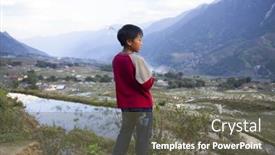  Presentation with hmong - Beautiful PPT theme featuring sa-pa-vietnam-14-march backdrop and a gray colored foreground