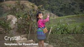  Presentation with hmong - PPT theme having sa-pa-vietnam-14-march background and a tawny brown colored foreground